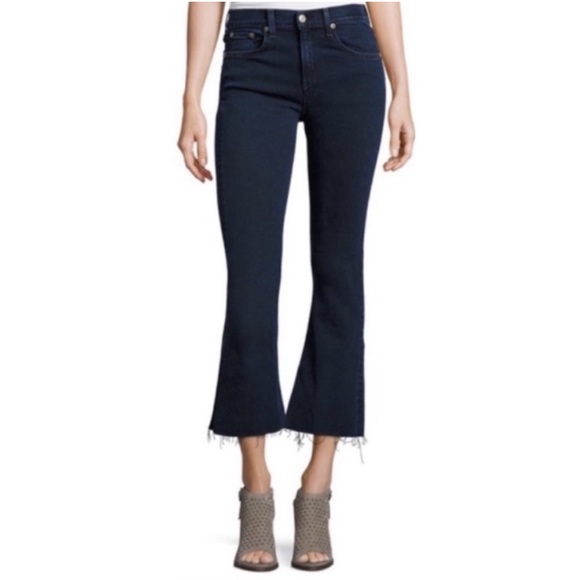 Rag & Bone 10 Inch Crop Flare Jeans - Picture 5 of 13